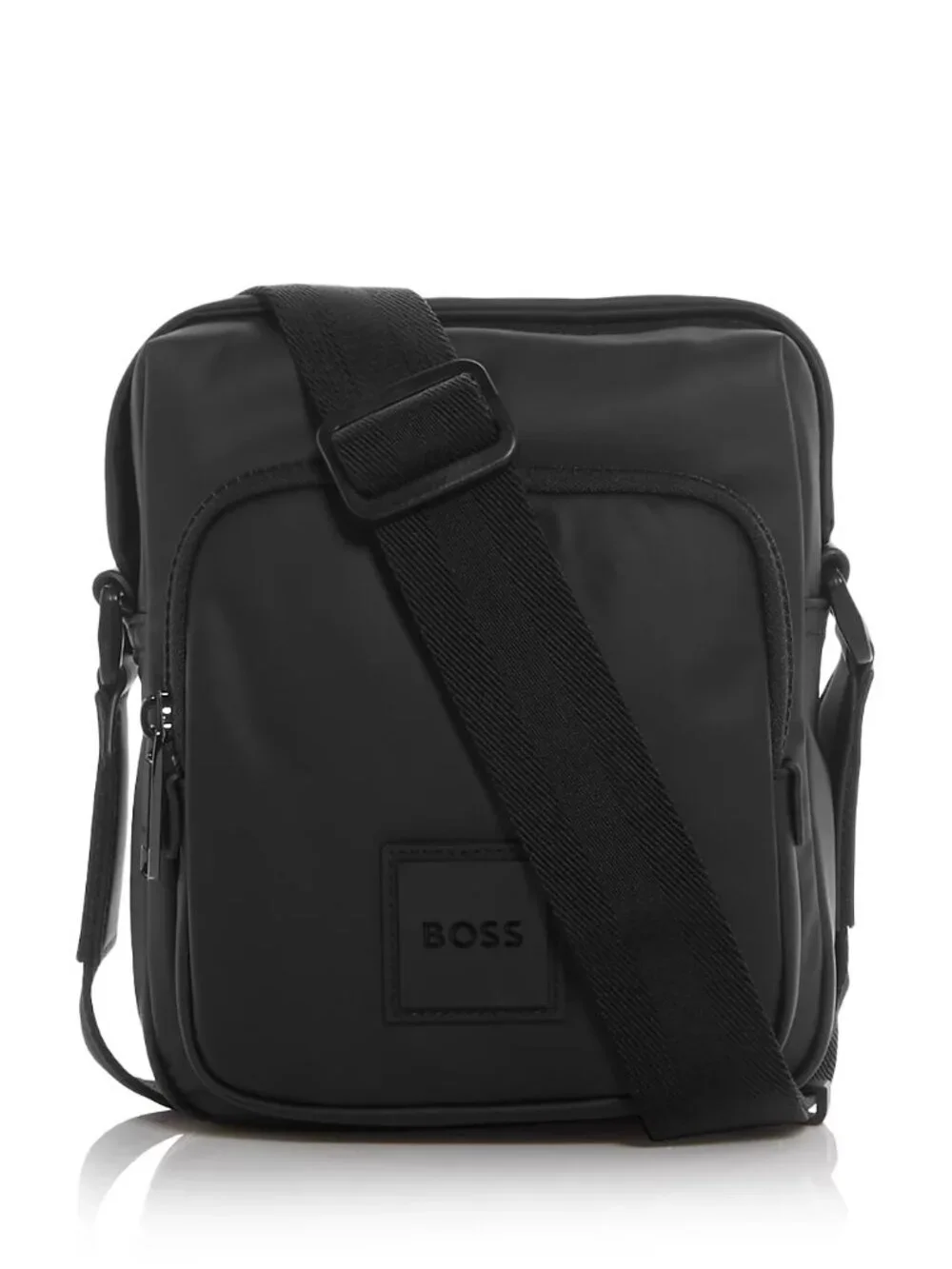 Hugo Boss Men's BOSS Oryo Small Crossbody Zip Top Bag Exterior Zip Pocket Black